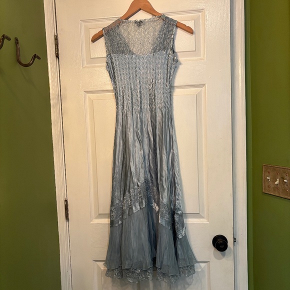 Light Blue Komarov Dress and Cardigan Set - Picture 14 of 15